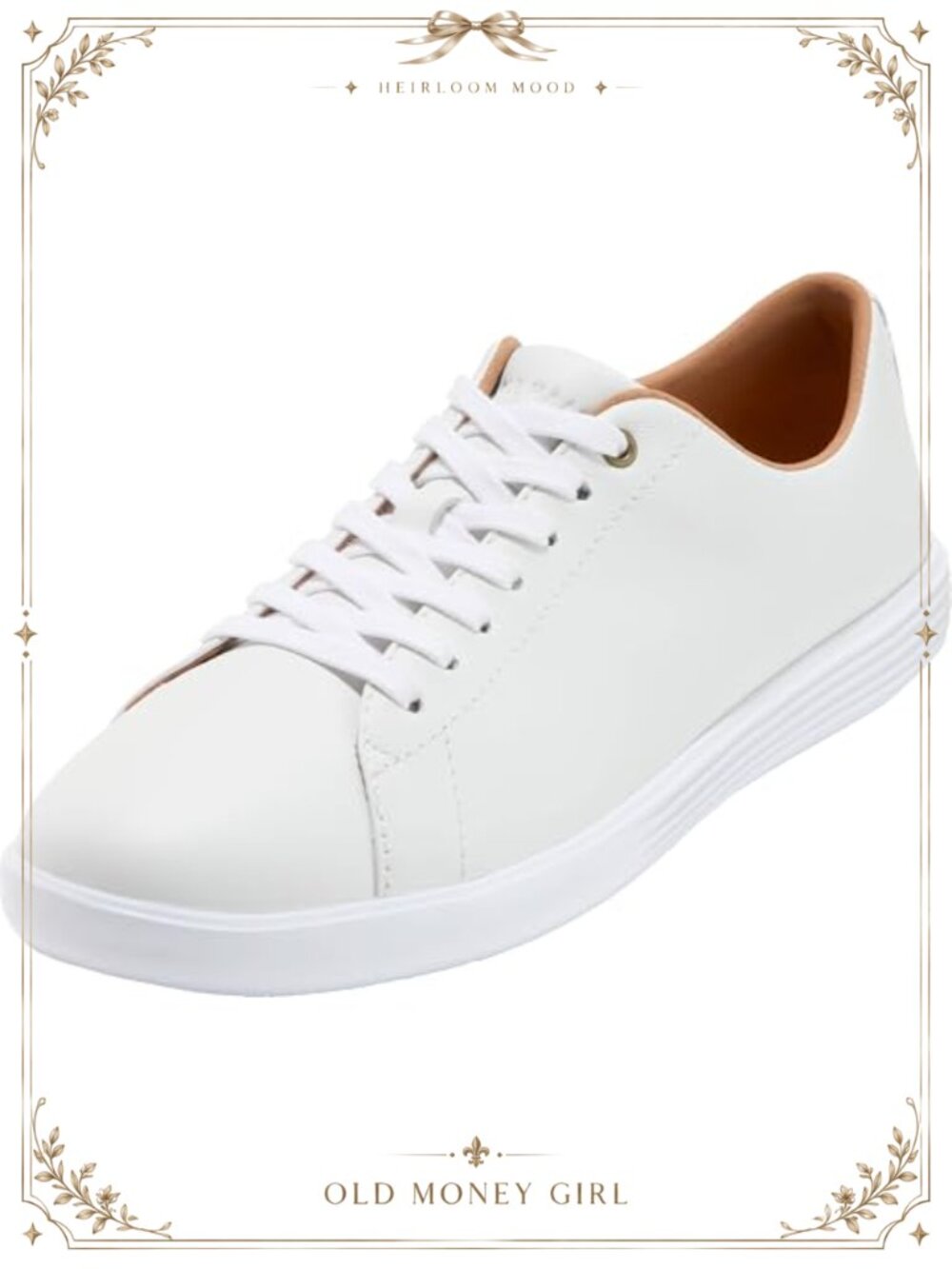 Leather Sneakers Lace-Up Cushioned Lightweight Casual Shoes